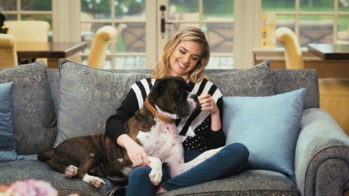 Kate Upton with her dog Harley