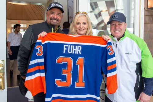 Grant Fuhr, Ann Liguori Foundation Charity Golf Classic, 2018 Sports Legend Honoree & Ann Liguori, Host of the 20th Annual Ann Liguori Charity Golf Classic and King of Queens and Kevin Can Wait Actor: Gary Valentine
