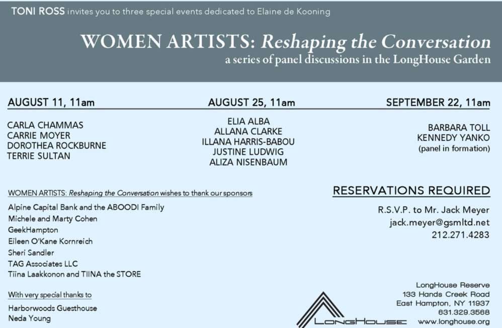 A flyer for women artists rethinking the conversation.
