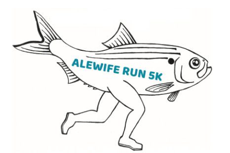 The logo for the alewife run 5k.