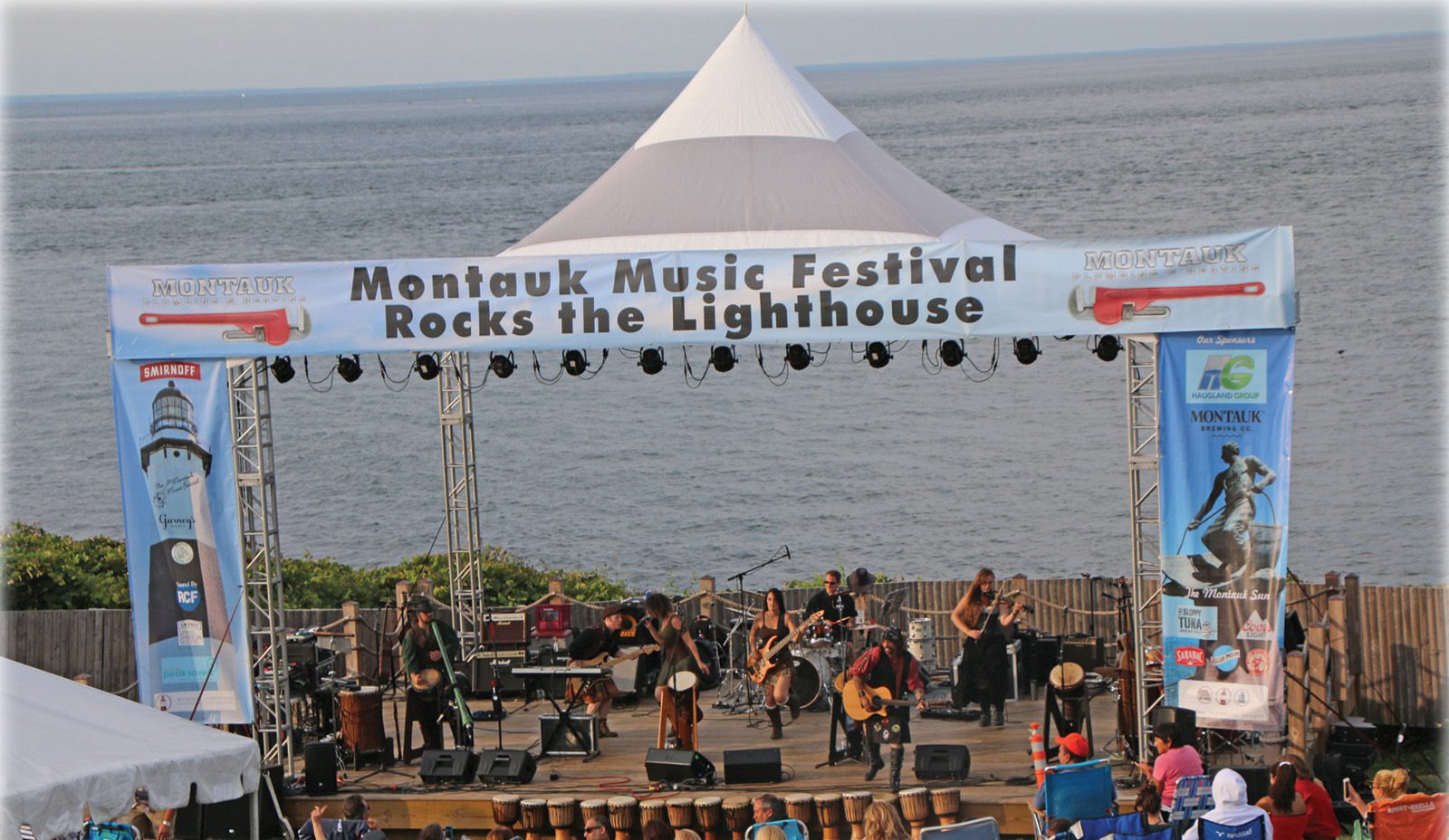 Montauk music festival rocks the lighthouse.