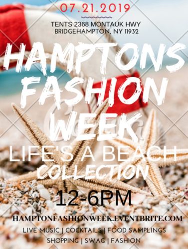 Hamptons fashion week life a beach collection.