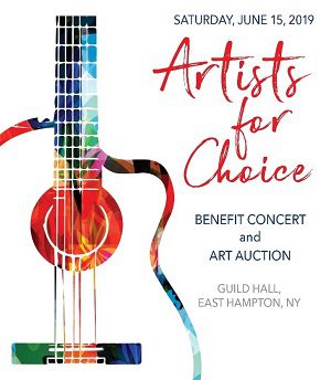 Artists for choice benefit concert art auction.