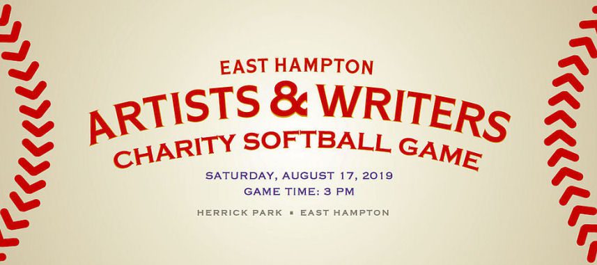 East hampton artists and writers charity softball game.