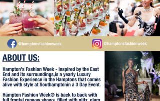 Hampton Fashion Week 3-day luxury event with style, glam, and local designers.