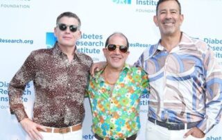 Three men at Diabetes Research Institute event.